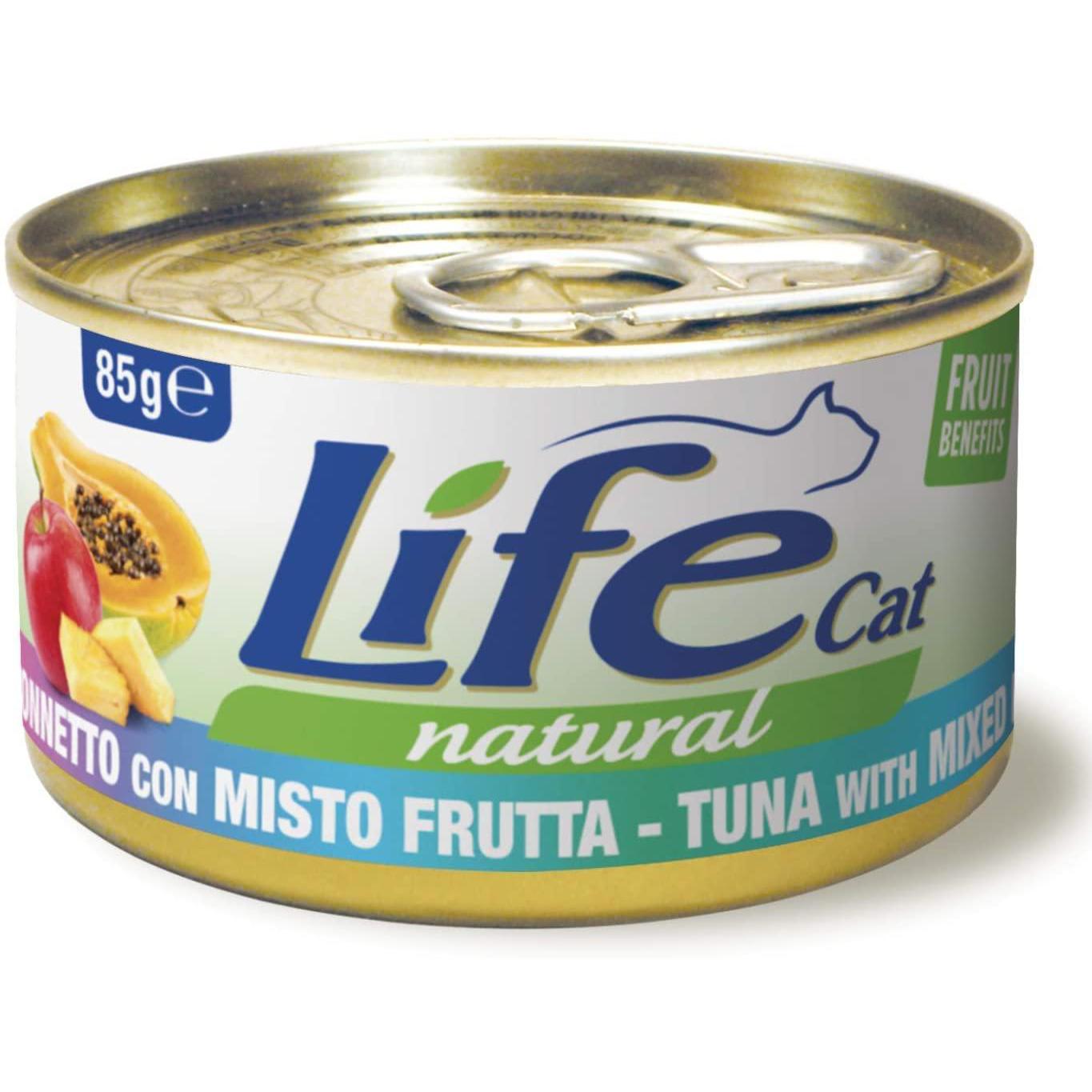 Life Cat Tonnetto con Frutta Lattina 85gr Life Cat Tonnetto con Frutta Lattina 85gr